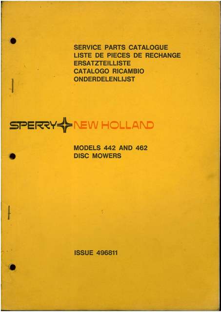nh 462 disc mower manual